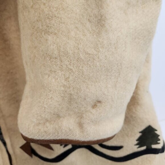 Hudson's Bay Company Northern Parks Inuit Igloo Tree Motif 1960s Wool Canada - Picture 8 of 15